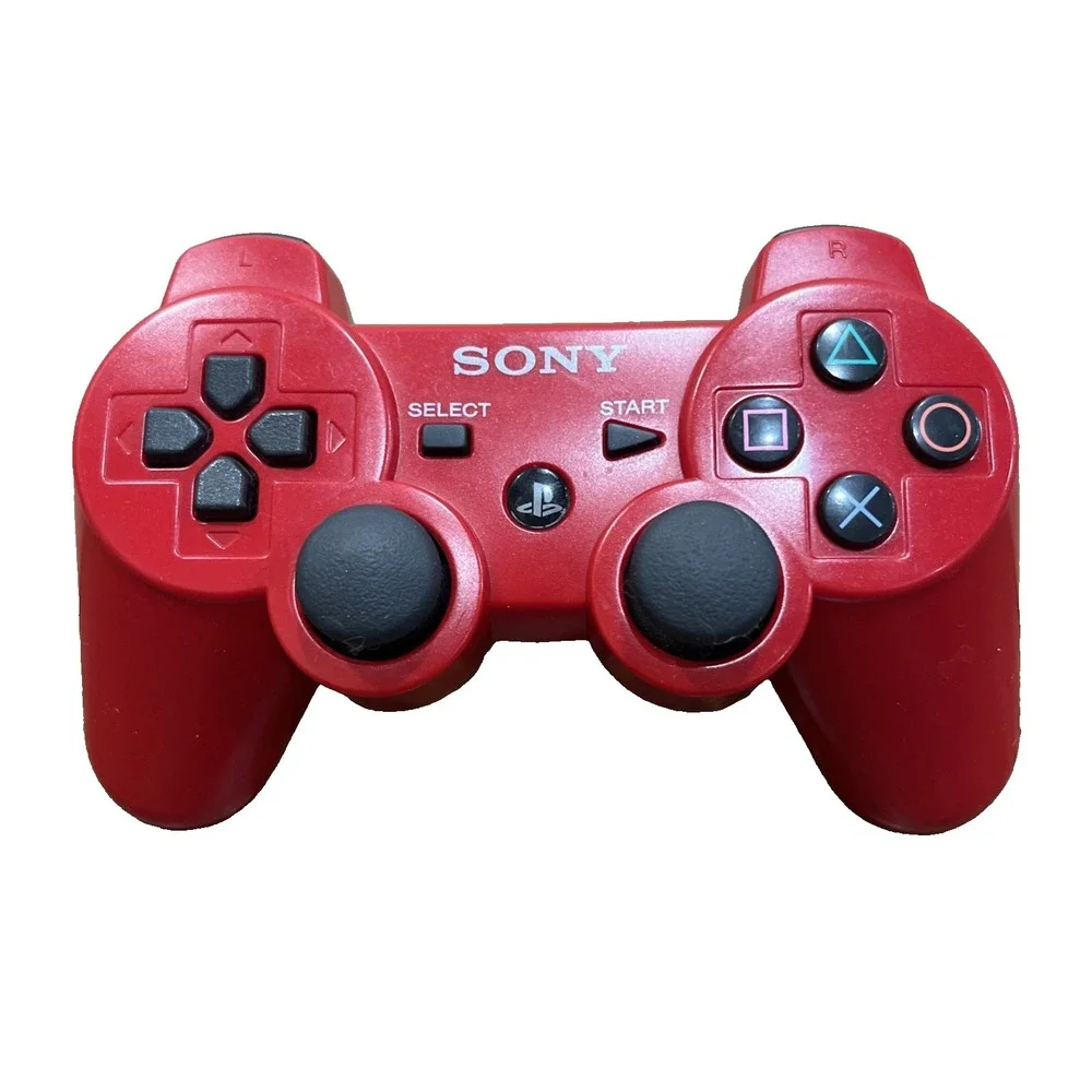 Sony Playstation 3 PS3 DualShock 3 Controller Red Genuine OEM CECHZC2U UNTESTED